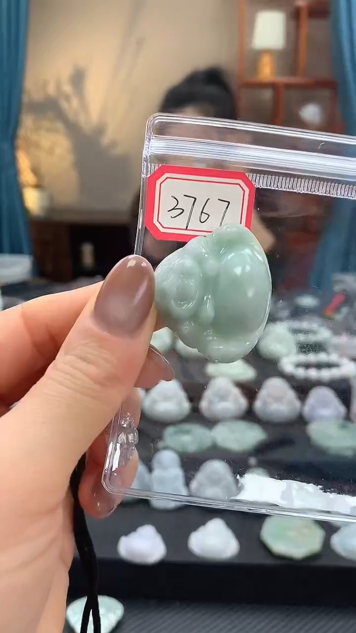 颈饰未镶嵌翡翠佛公3767