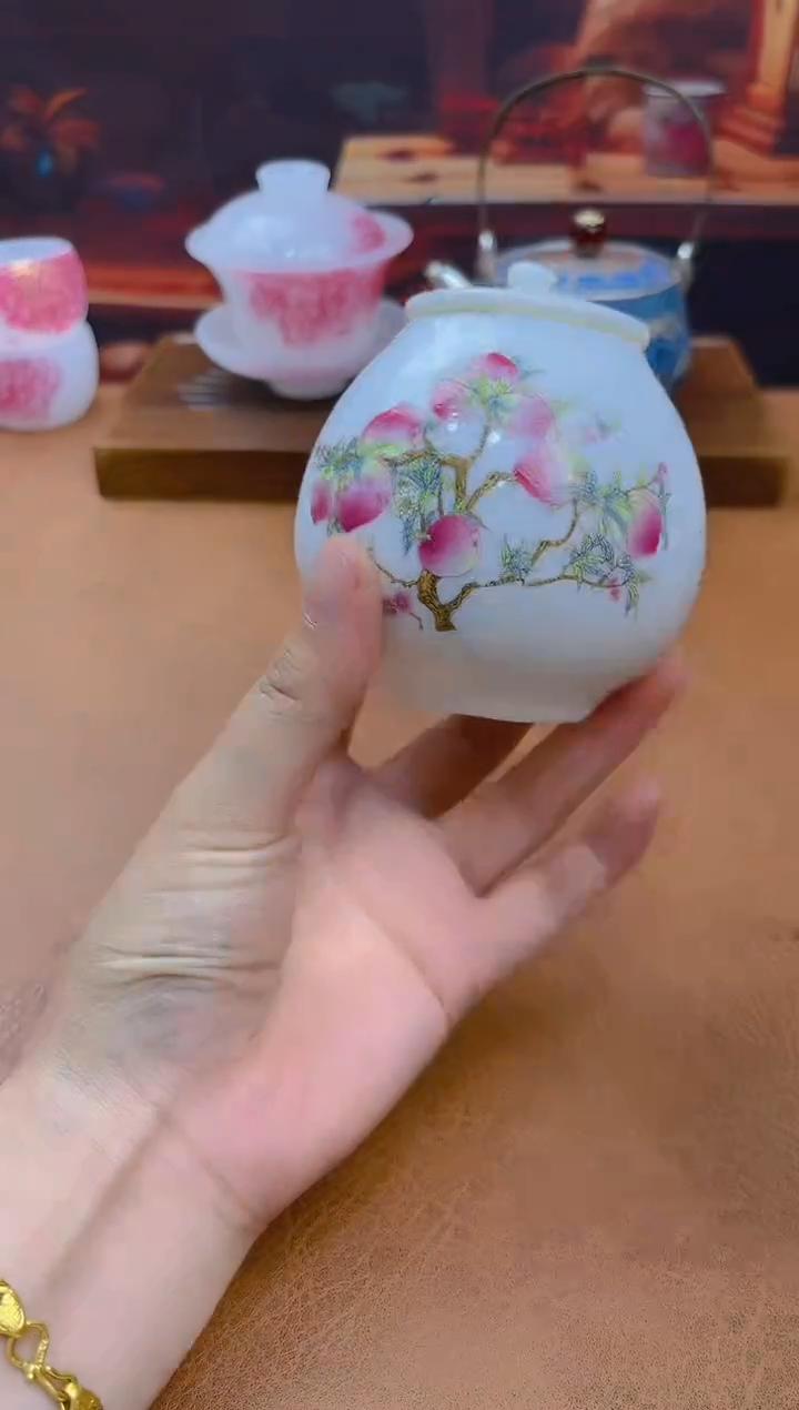 陶瓷茶具摆件旅行套组