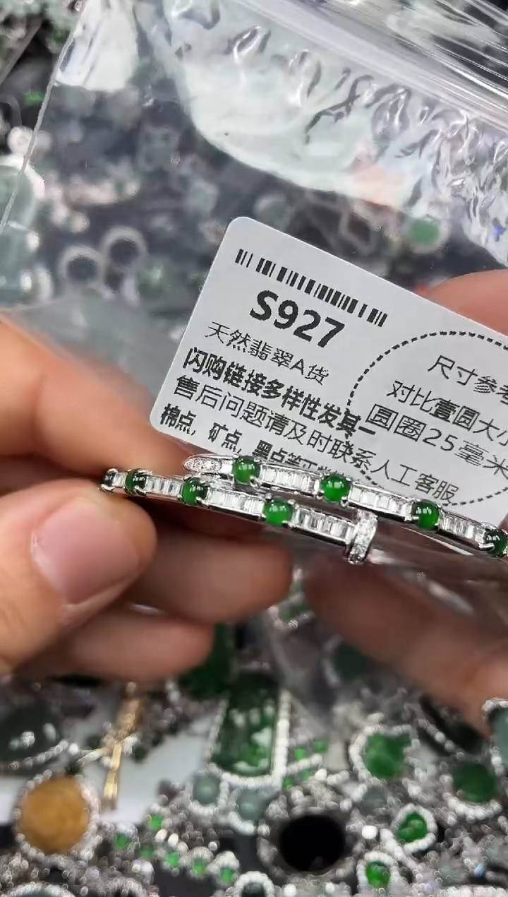 颈饰未镶嵌翡翠S927手镯