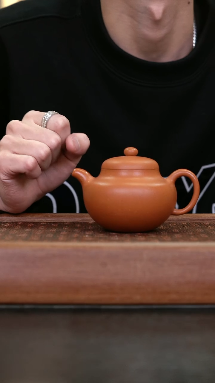 茶壶紫砂  33   号  紫砂壶 柿圆 壶