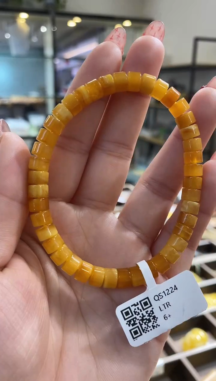 【闪购商品】蜜蜡颈饰未镶嵌QS1224琥珀蜜蜡