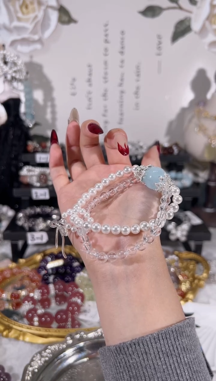 【闪购商品】水晶手链未镶嵌天然水晶默认微瑕，多样性发货发其一