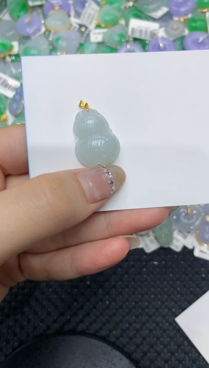 【闪购商品】翡翠颈饰18K金镶嵌222222222