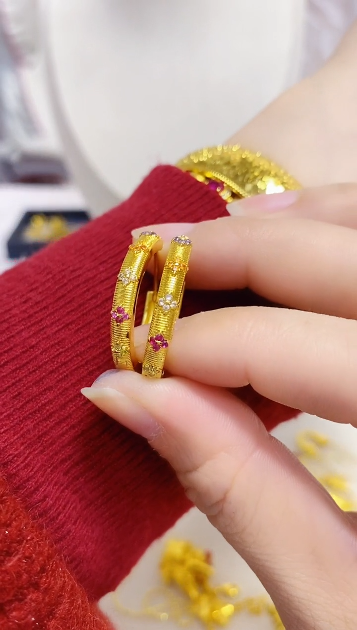 合金无036四叶草耳环
