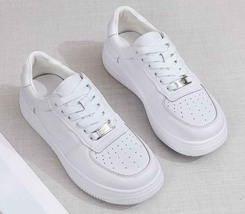新款经典百搭女款平底舒适小白鞋YX-8028