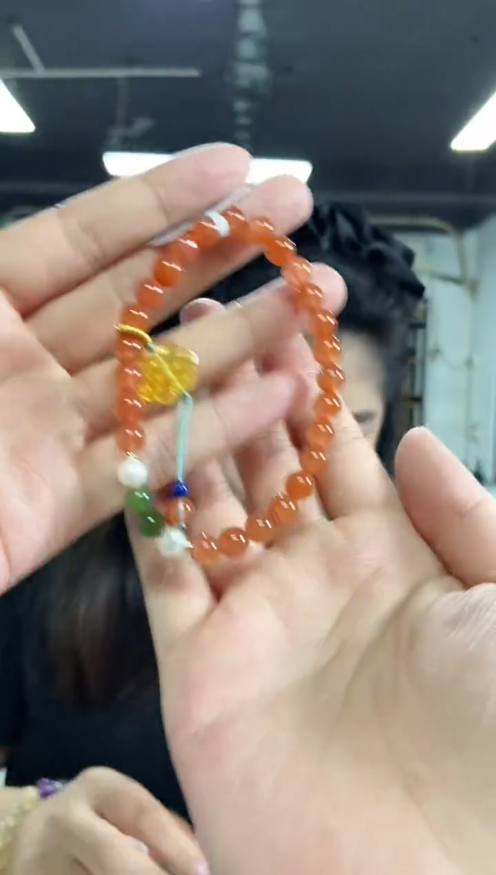 【闪购商品】南红玛瑙手串未镶嵌多样性发其一颜色微差