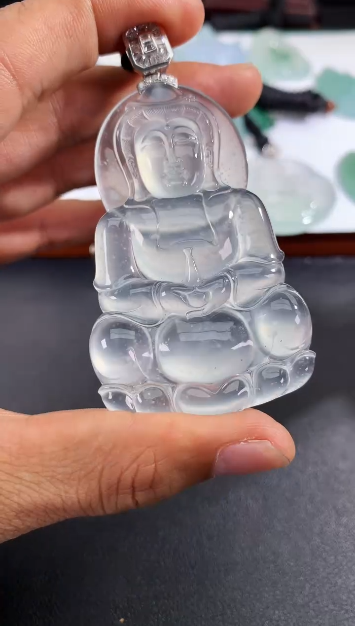 翡翠未镶嵌颈饰天然A货翡翠 定制翡翠 定金