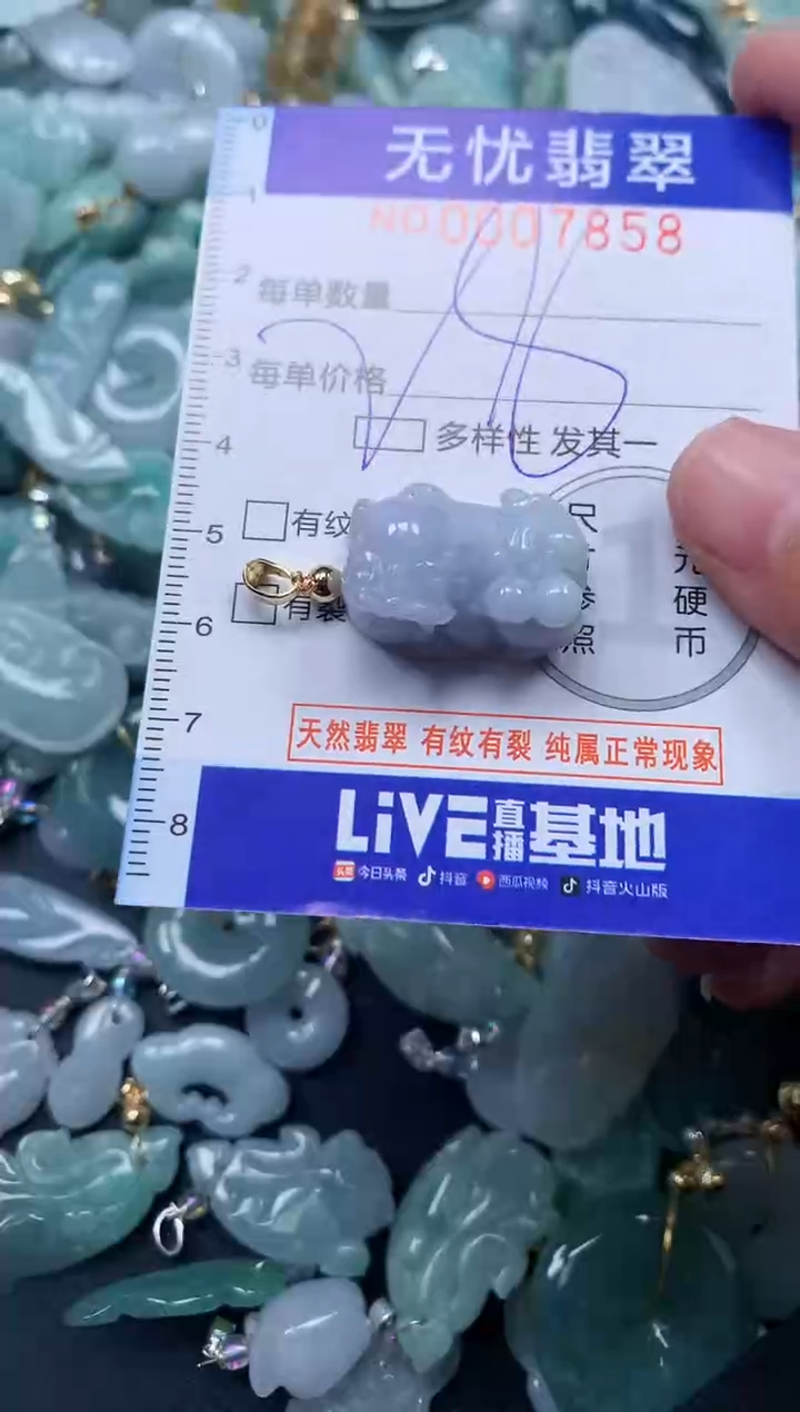 颈饰未镶嵌翡翠7858