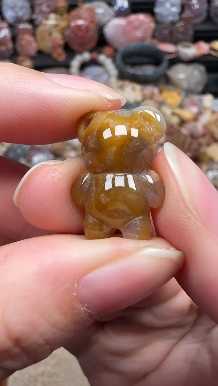 颈饰未镶嵌硅化珊瑚（珊瑚玉）775