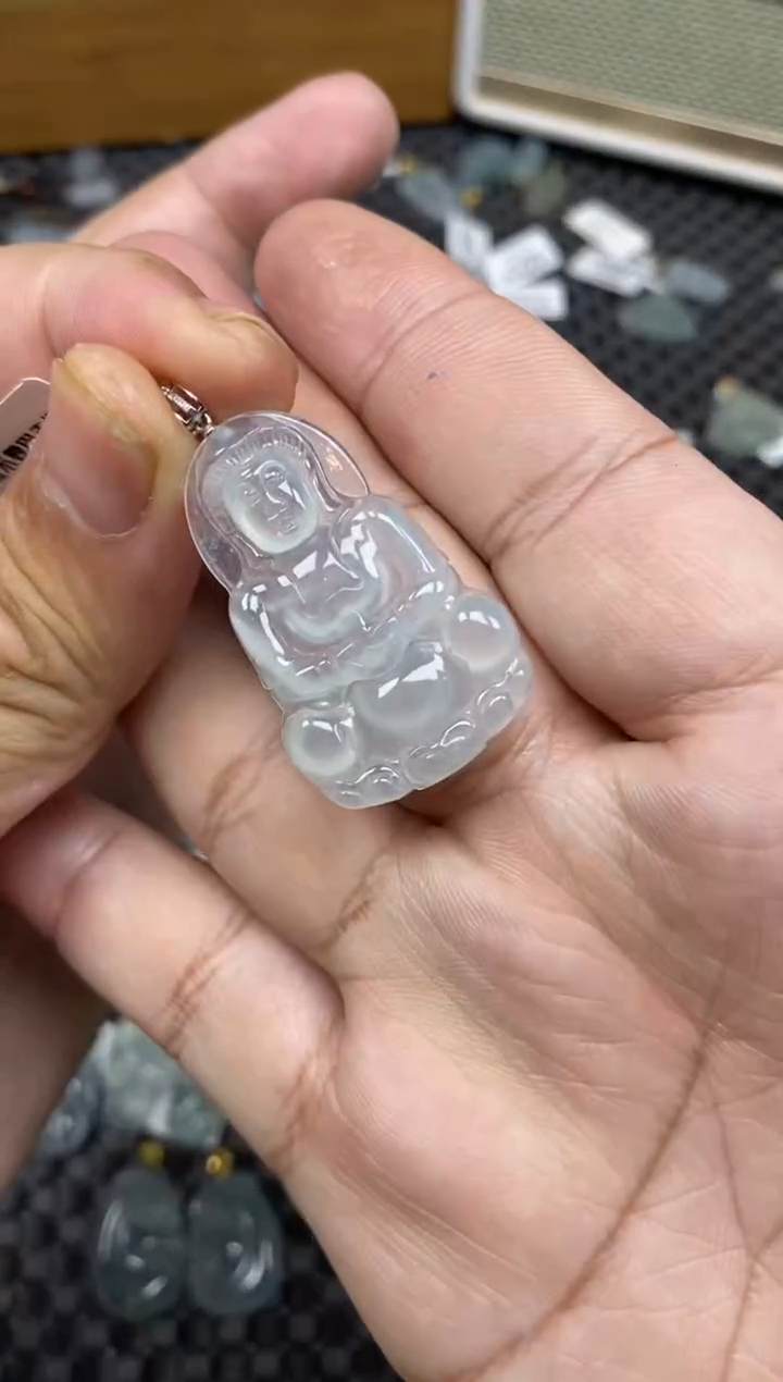 【闪购商品】翡翠吊坠(不含链)18K金镶嵌54028