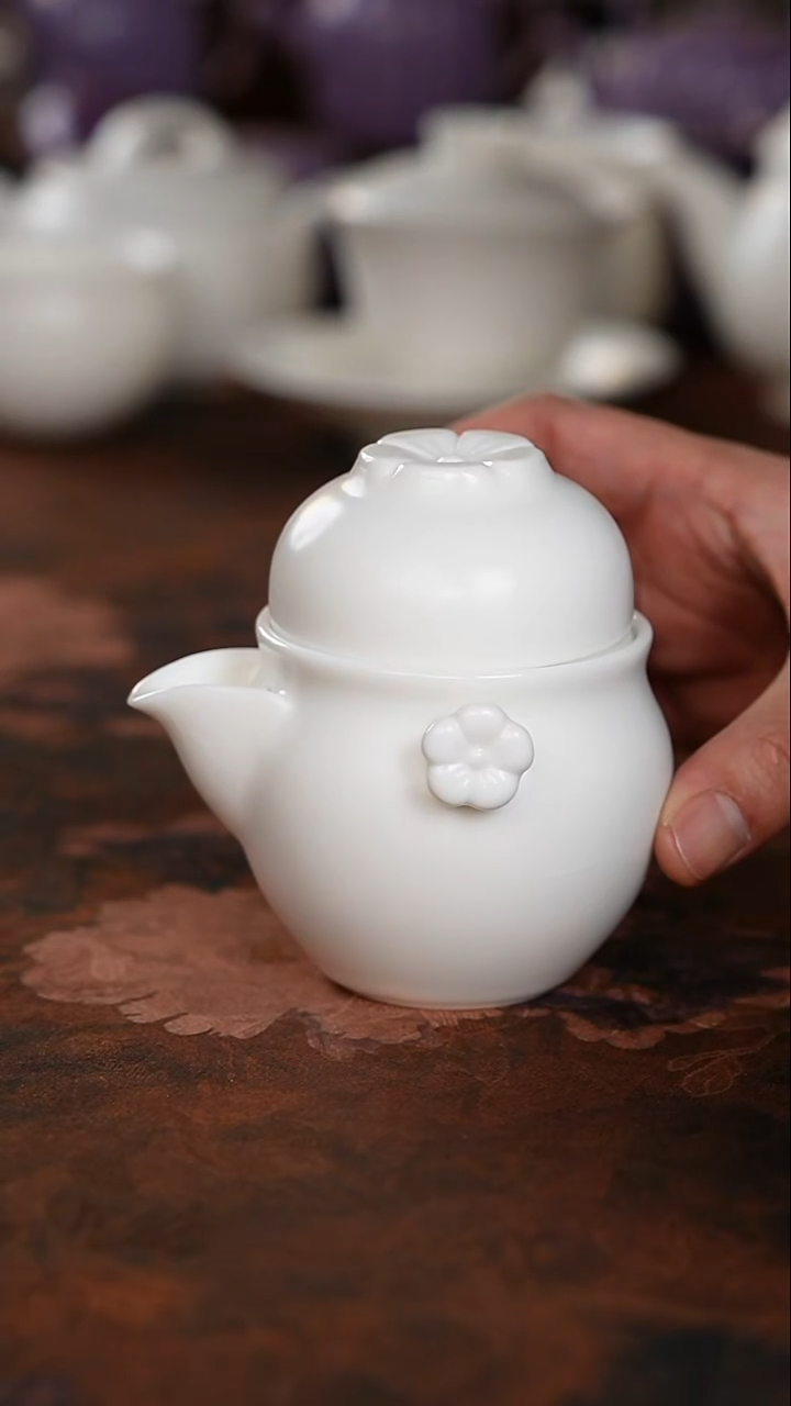 范明忠梅花手抓壶旅行茶具
