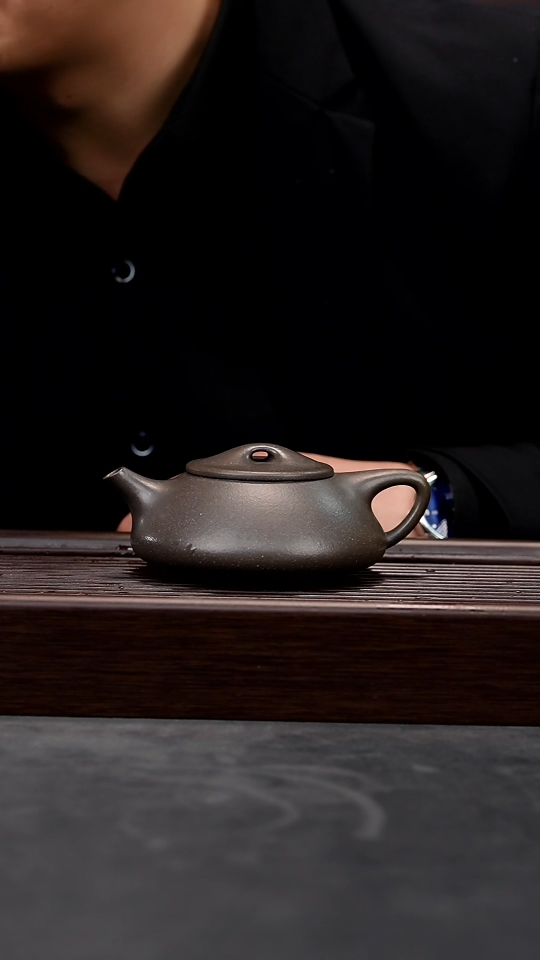 【闪购商品】紫砂茶壶天青全手光明石瓢