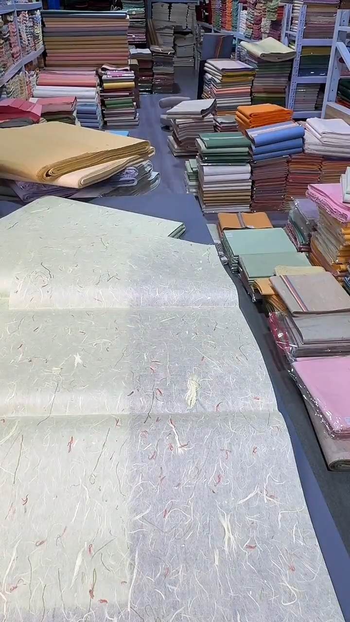 纯手工34*69cm25张山青色青丝红花雁楮清水云龙