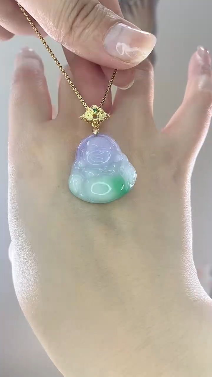 【闪购商品】翡翠吊坠(赠链)未镶嵌佛公X07