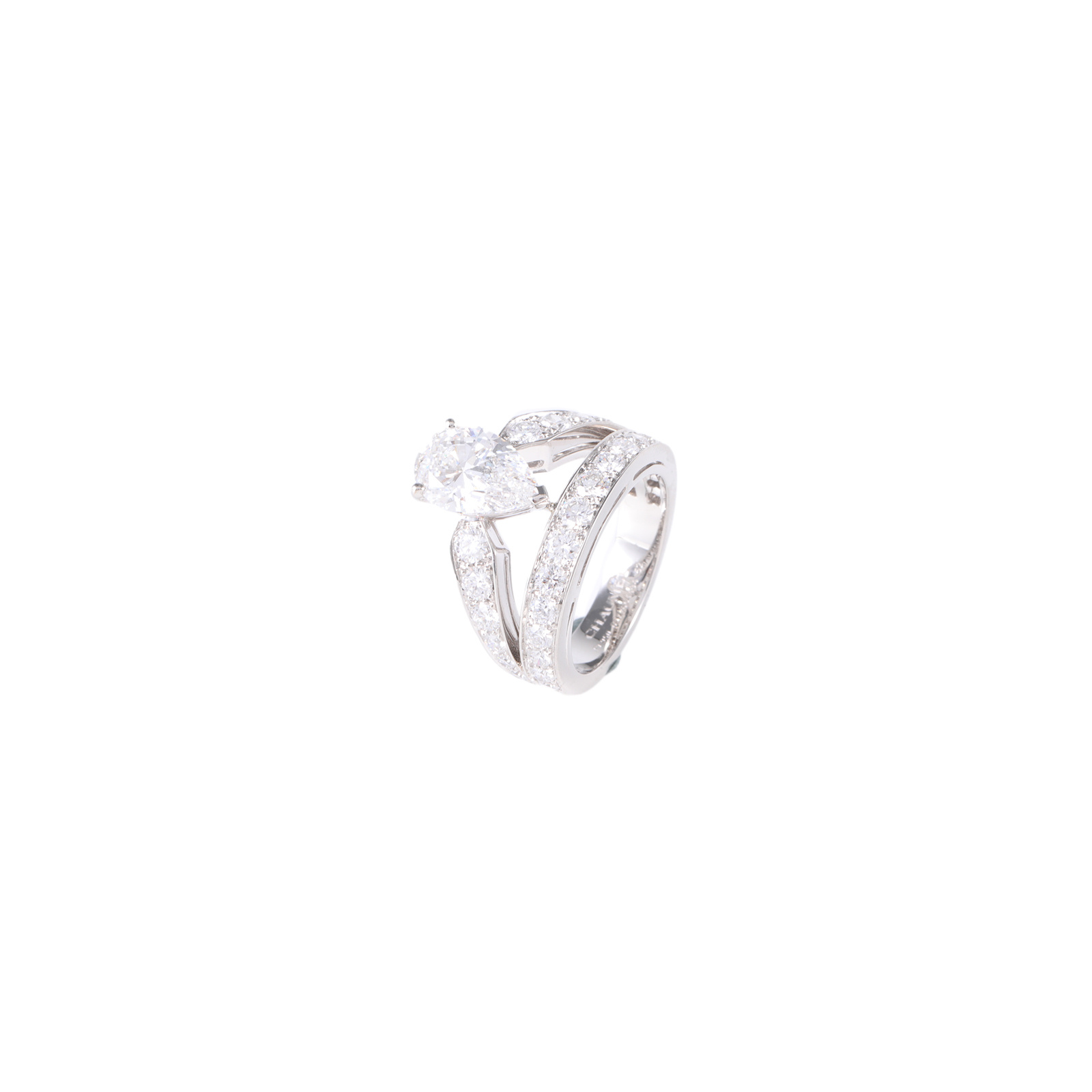 99新 Chaumet/尚美 小花6枫朝露晨曦钻戒 2.02克拉 d色 vs1 52号 