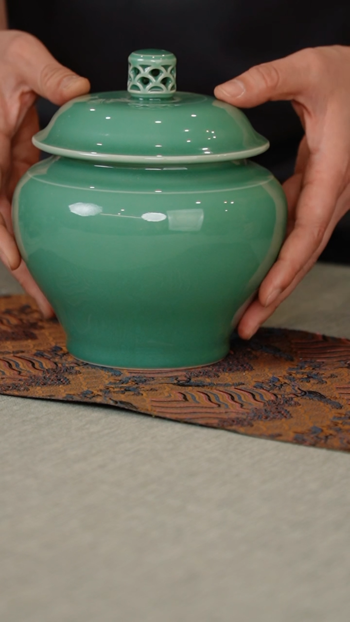 【闪购商品】221-1将军茶仓（梅子青 黄柯手签）