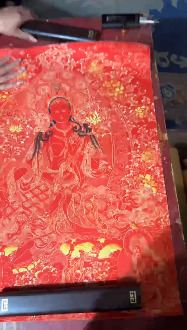 卷轴画龙妹唐卡直播tk16