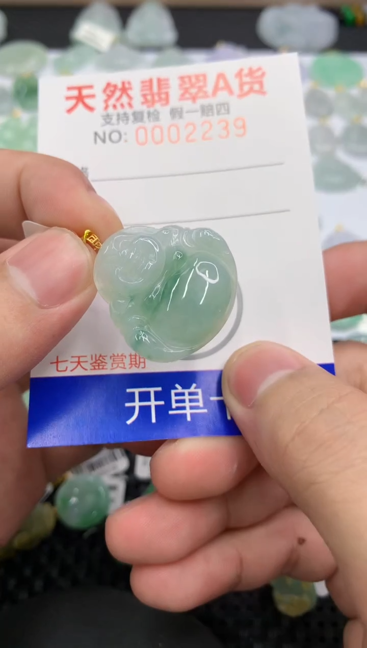 【闪购商品】翡翠颈饰18K金镶嵌73546084038329