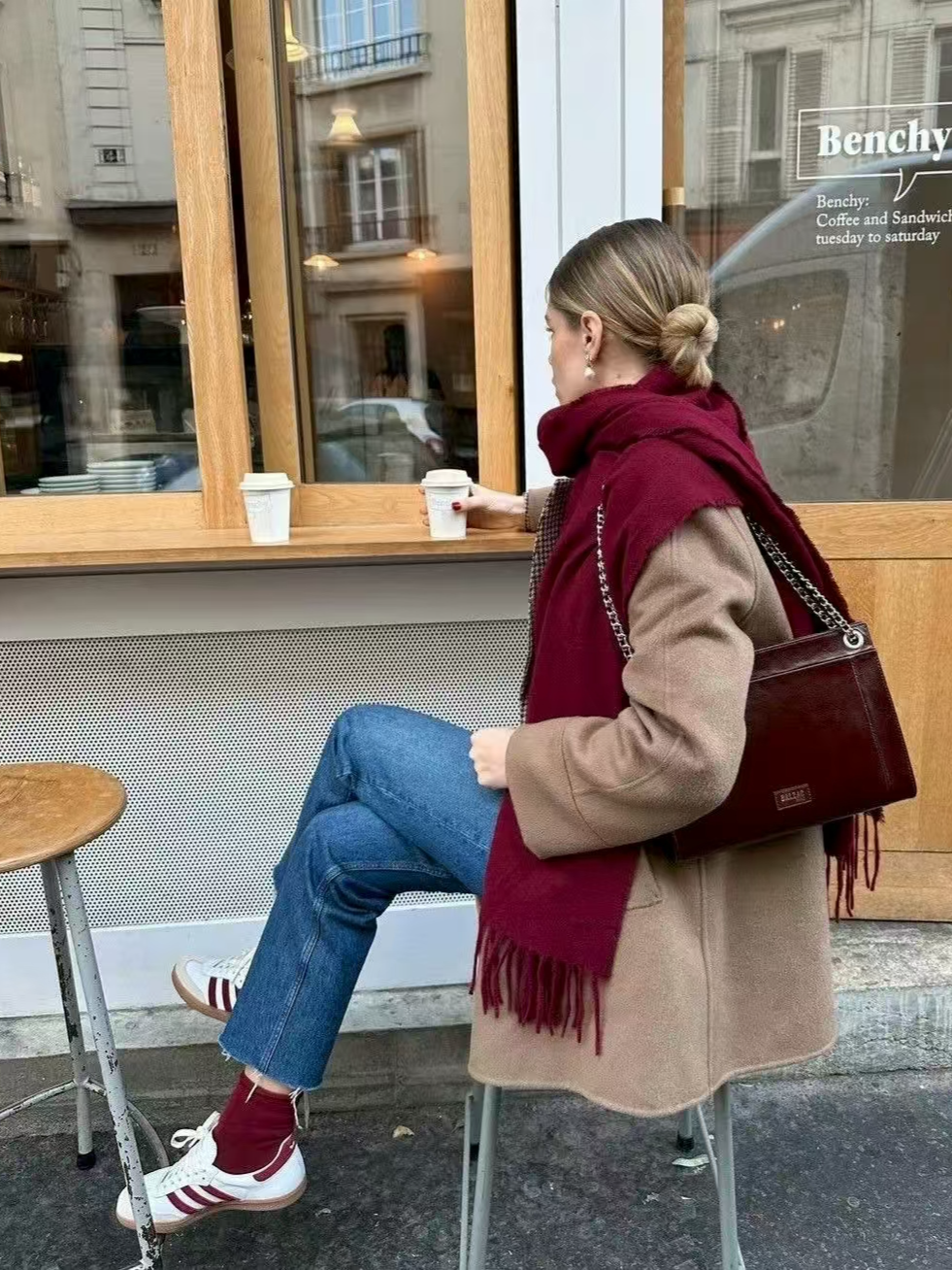 古着vintage复古围巾男女经典百搭秋冬保暖时尚网情侣羊绒