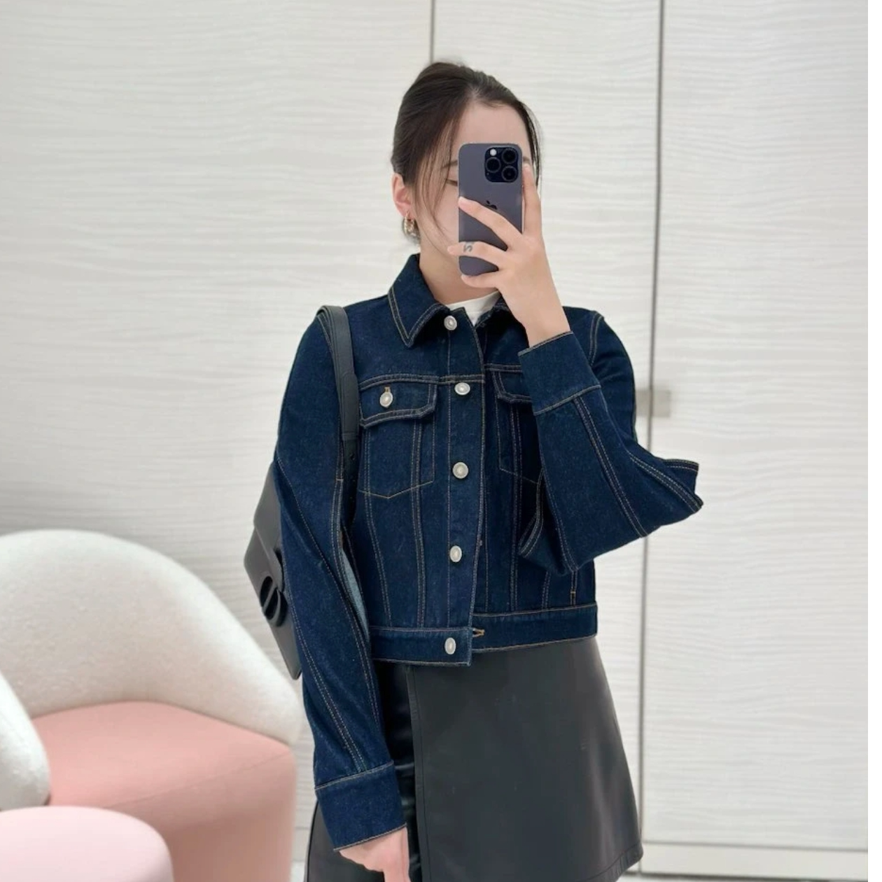 未使用 DIOR/迪奥 Dior 牛仔长袖外套 蓝色/S