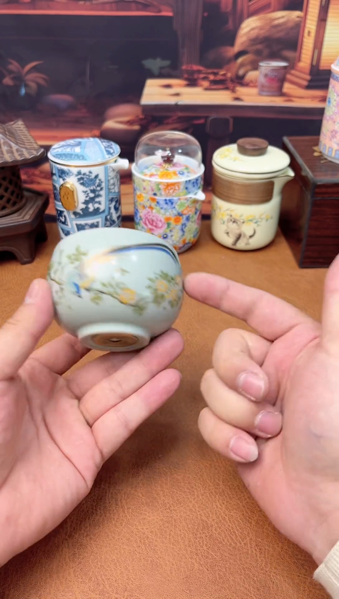 【闪购商品】陶瓷茶具摆件茶叶罐