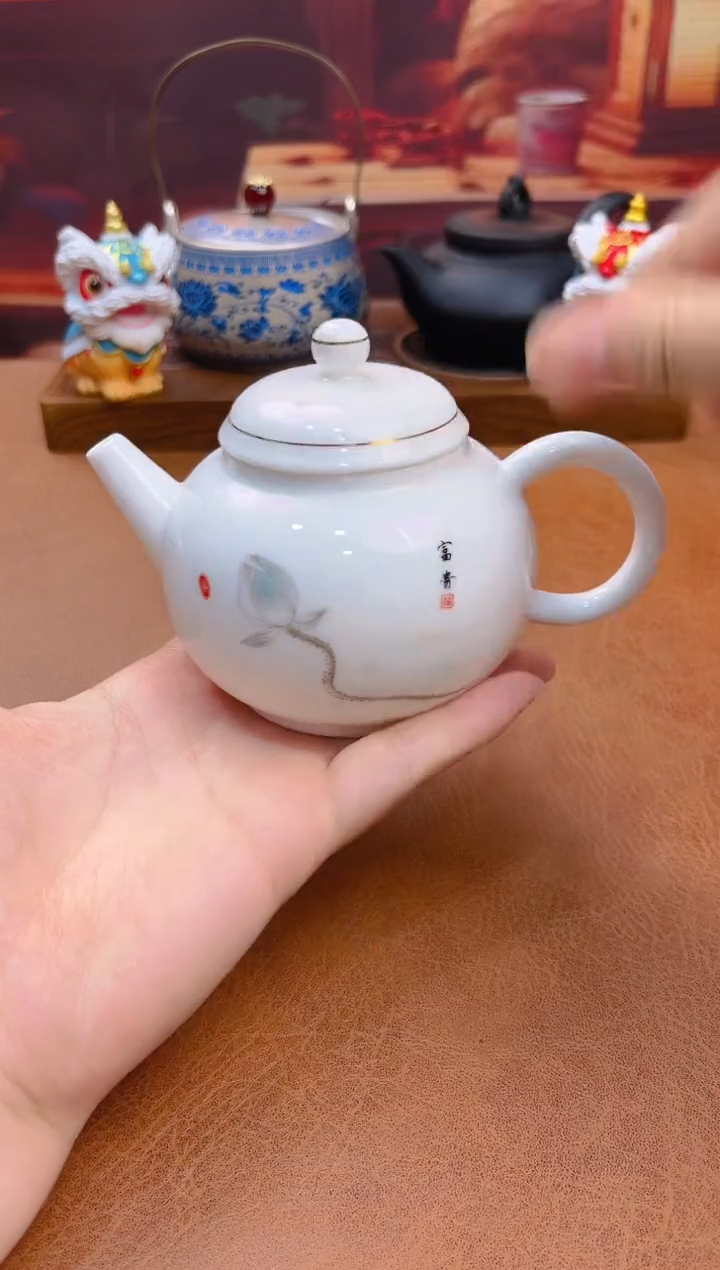 陶瓷茶具摆件旅行套组