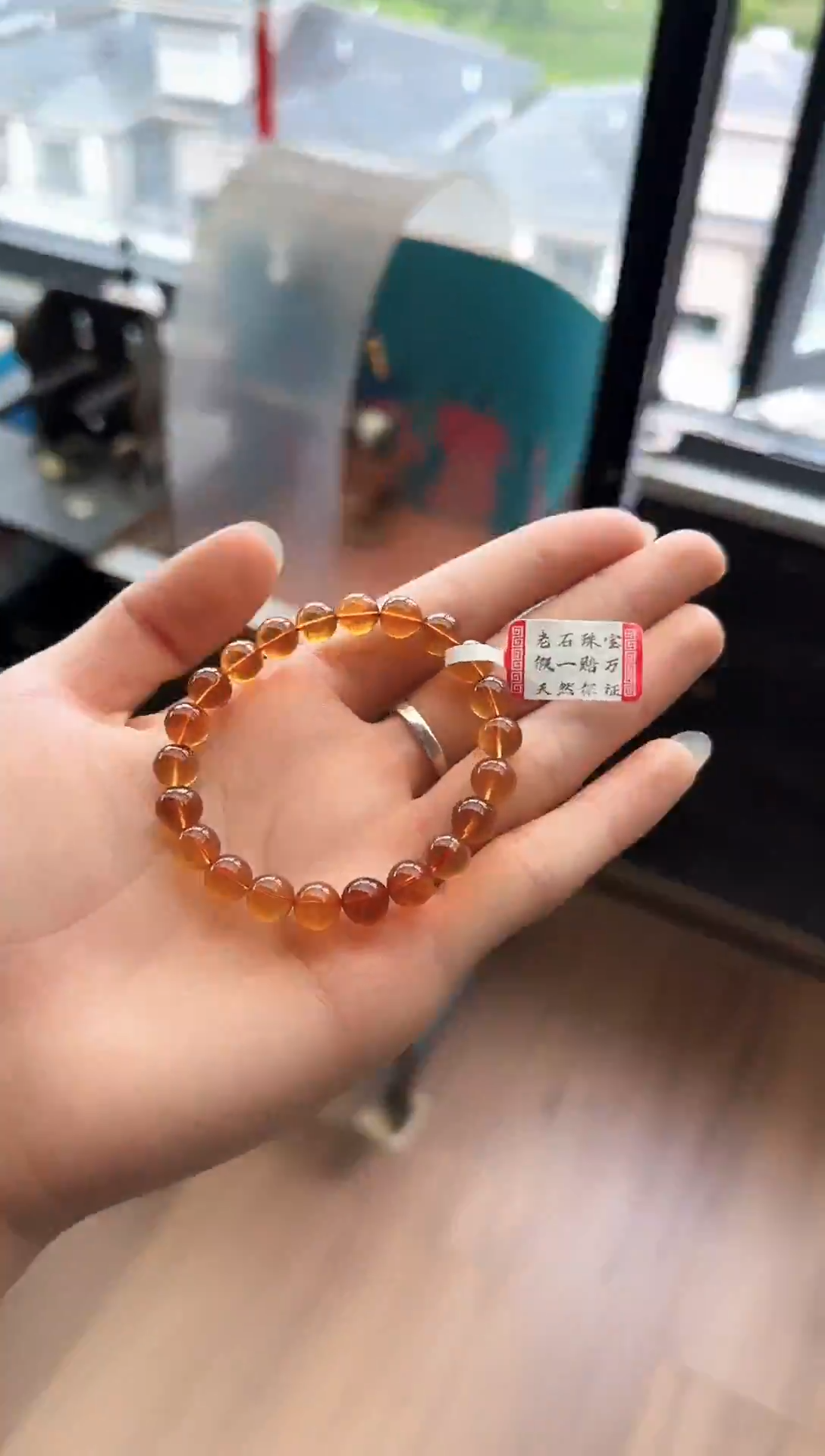 手串琥珀未镶嵌/73缅甸琥珀灵草珀手串8mm