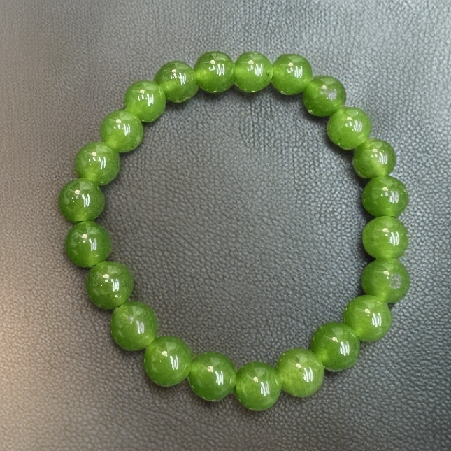 A654果阳绿国风8mm精品手串