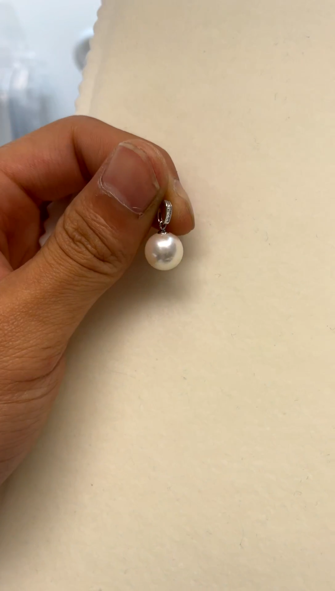 颈饰18K金镶嵌海水珍珠9.7