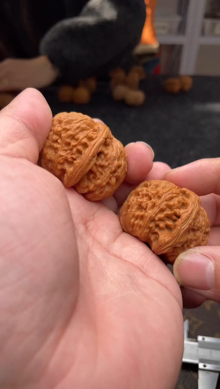 把件文玩核桃B113号43尺白狮子