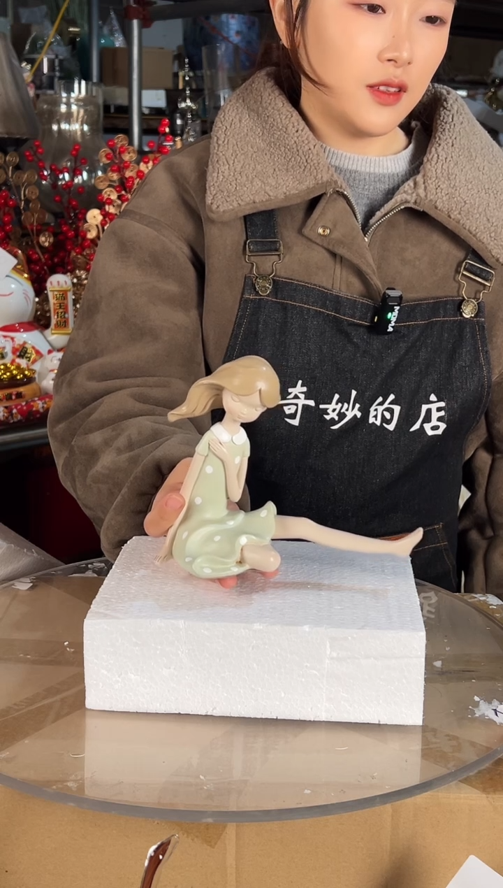 树脂小女孩摆件清仓