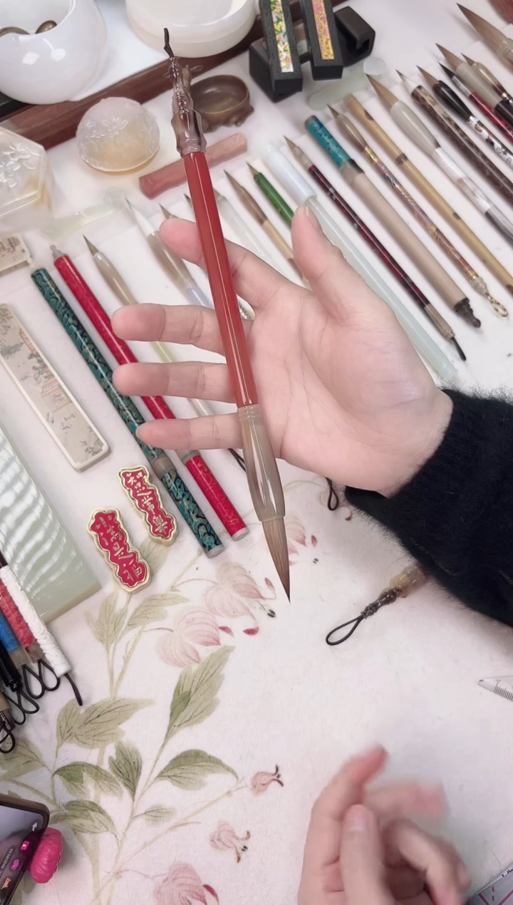 合三舍直播间玛瑙笔