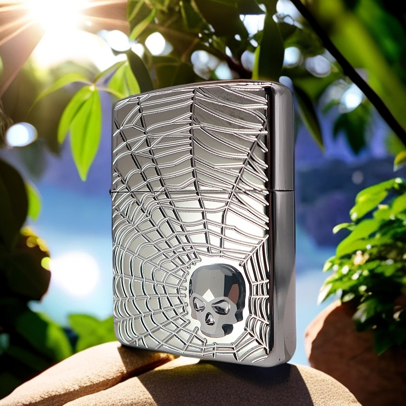 ZIPPO/之宝打火机 捕手 镀铬镜面盔甲 美版 29931 刀耕火种 MBJ1