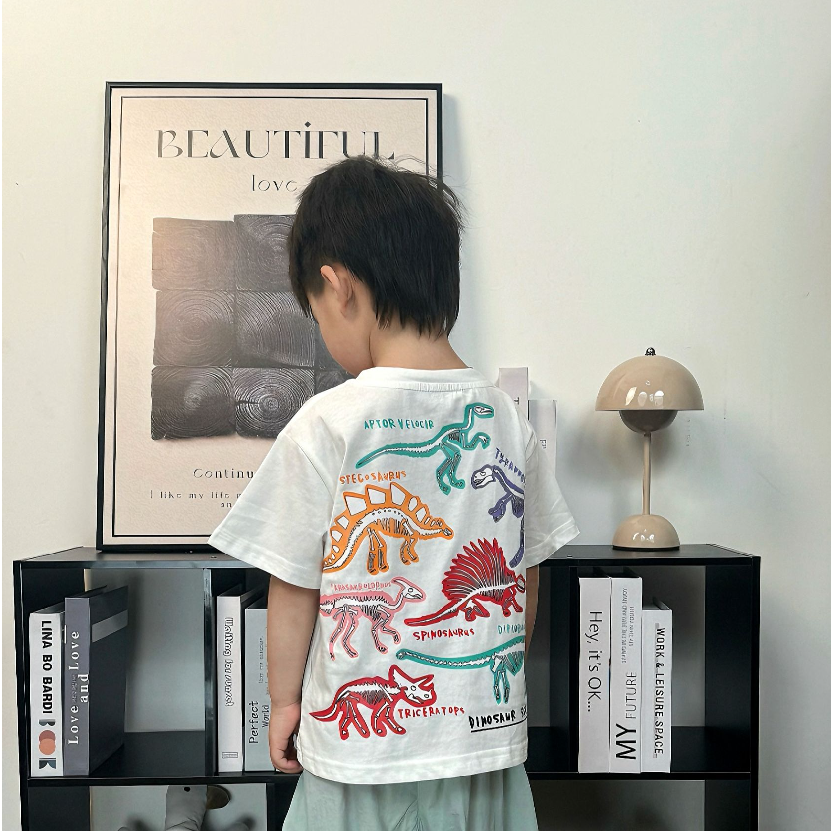 6/1【恐龙T】男童韩版卡通T恤洋气百搭上衣