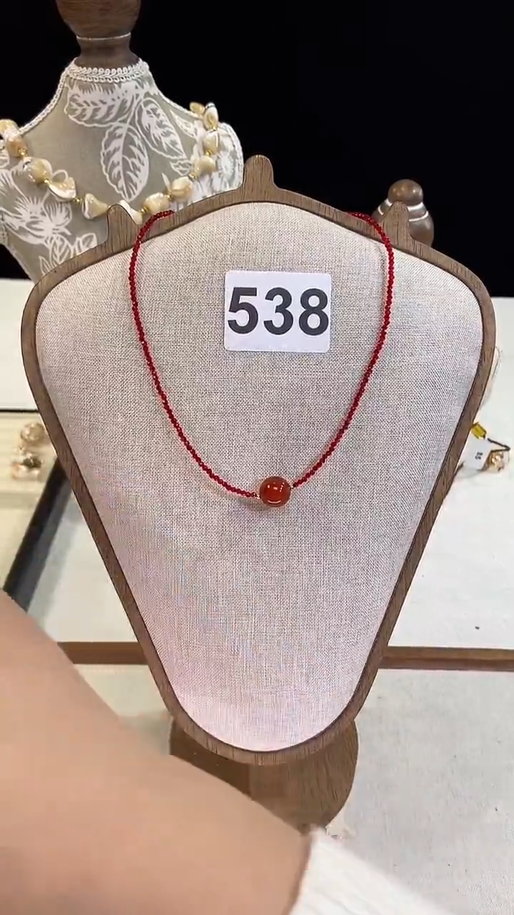 项链钛钢淡水珍珠538