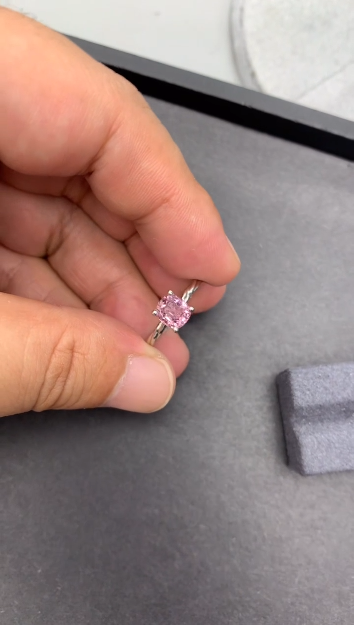 【闪购商品】尖晶石戒指银S925镶嵌1.3克拉