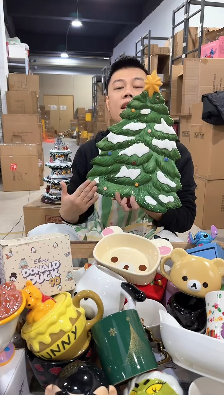 瓷片大号圣诞树餐盘