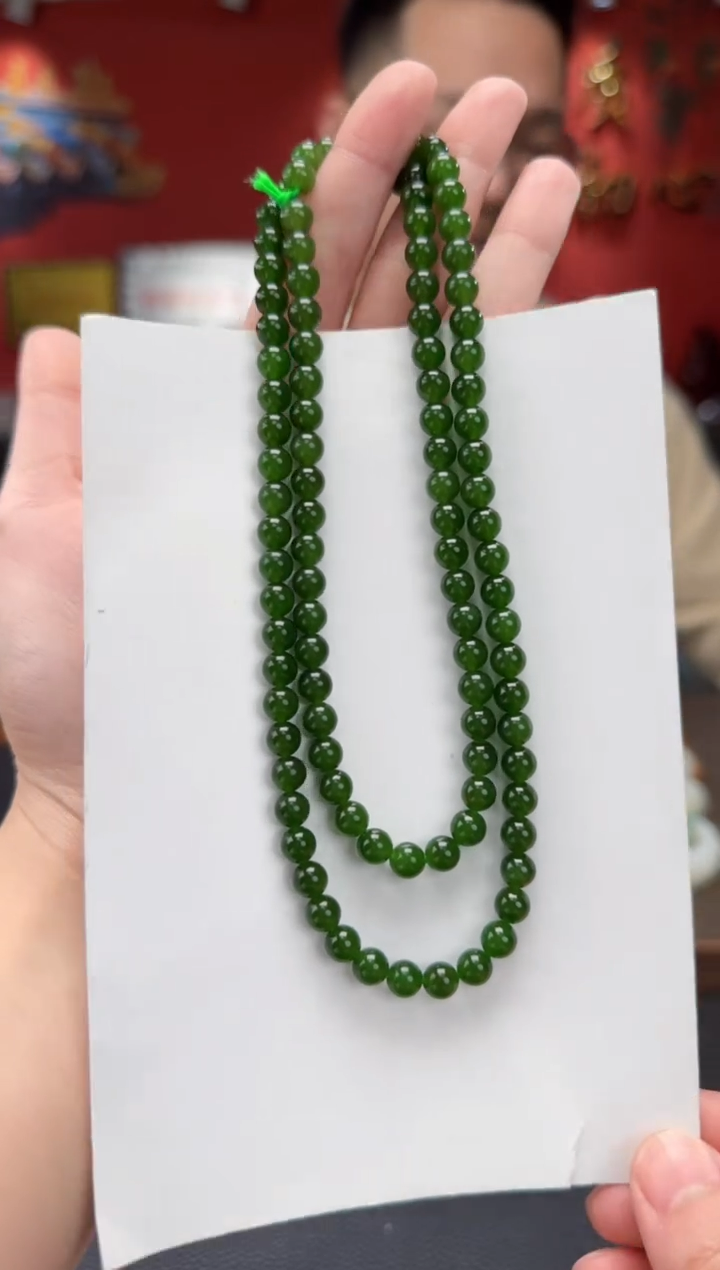 【闪购商品】和田玉颈饰未镶嵌碧玉108颗卡6 多样性发货拍一发一