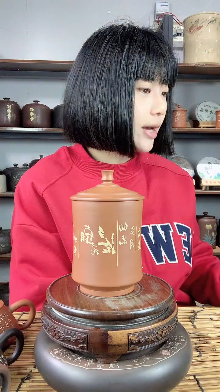 【闪购商品】罐手工复烧彩填办公杯400CC