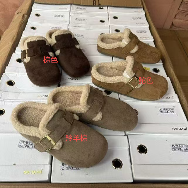 2025冬季新款勃肯加绒半托F33-20/3320