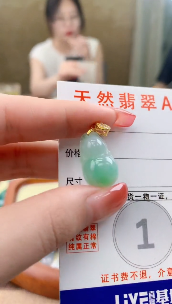 颈饰未镶嵌翡翠天然A货翡翠挂件