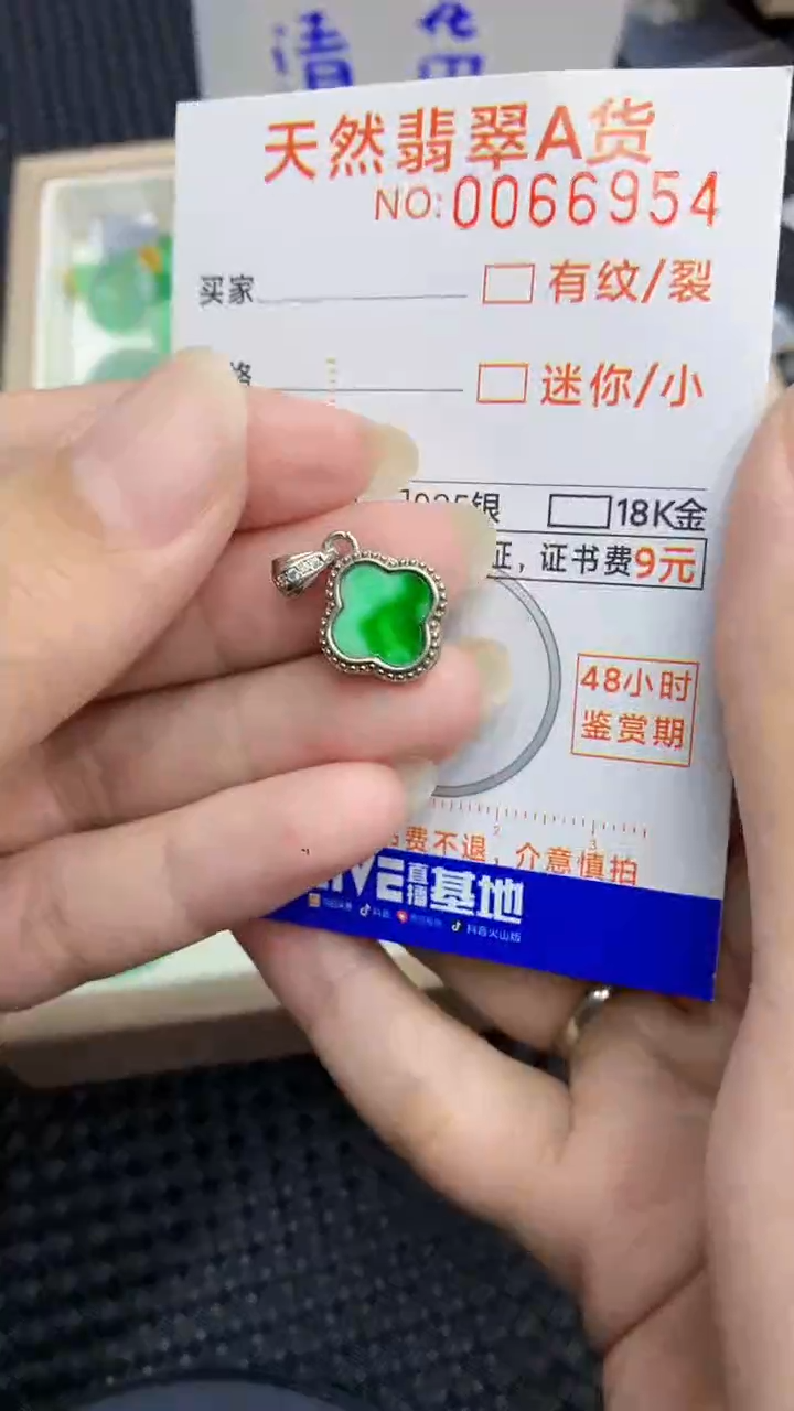 【闪购商品】翡翠颈饰银S925镶嵌            8