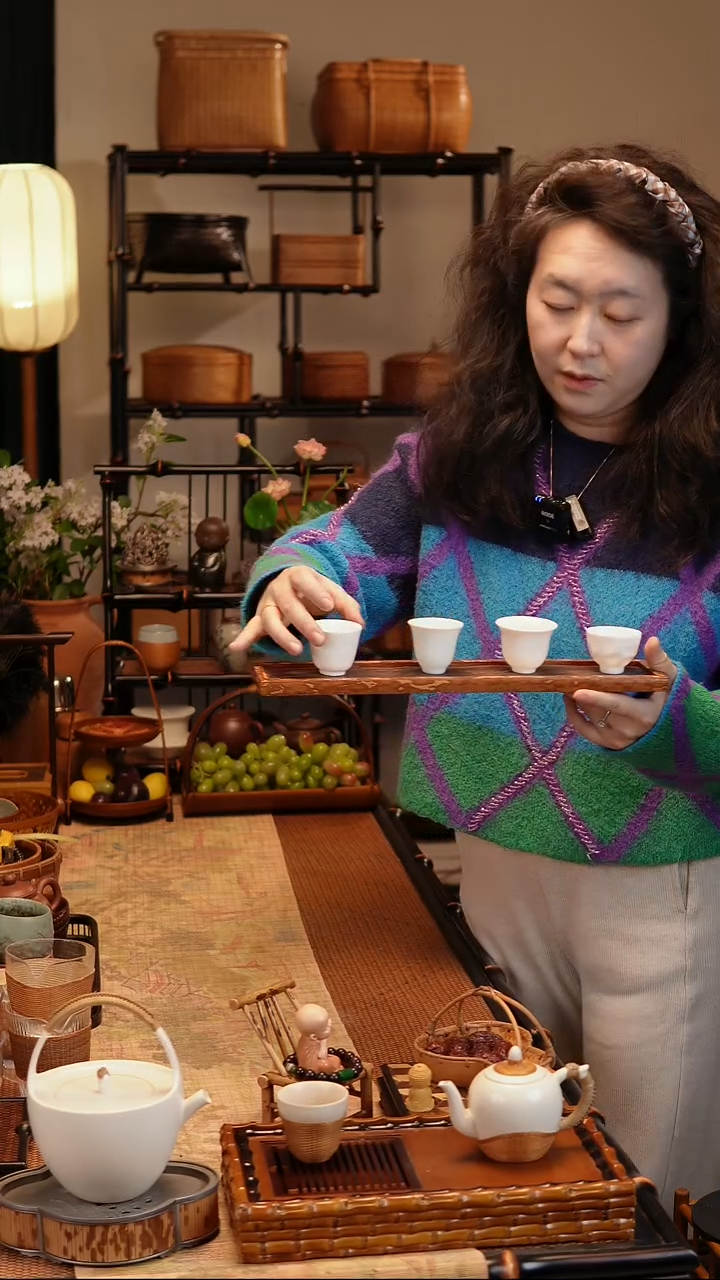 桂语 杯架（长）梅妃竹+岩板