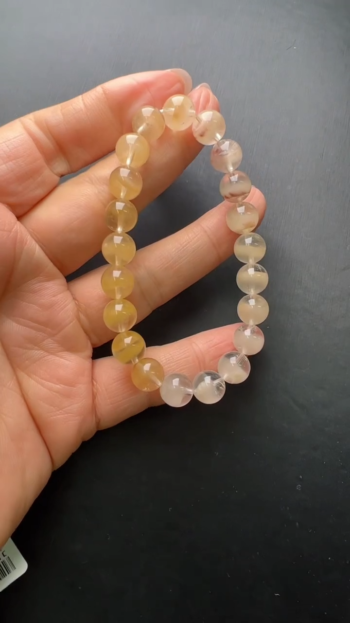 【闪购商品】水晶手串未镶嵌彩兔毛手串9m+ JP3887