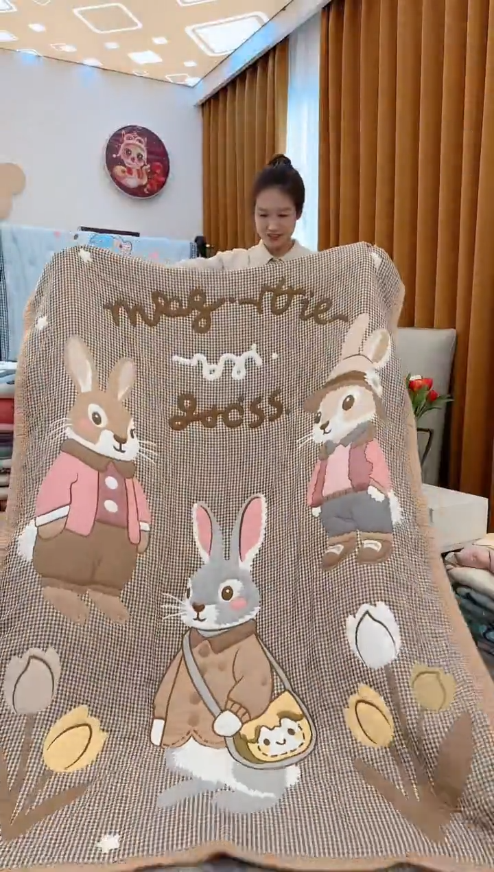 棉质花森林兔-150x200