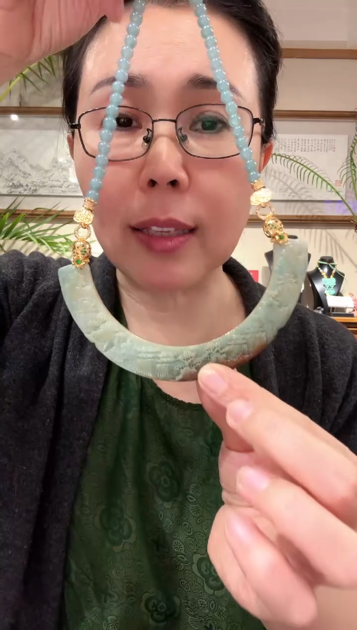【闪购商品】翡翠颈饰未镶嵌国风