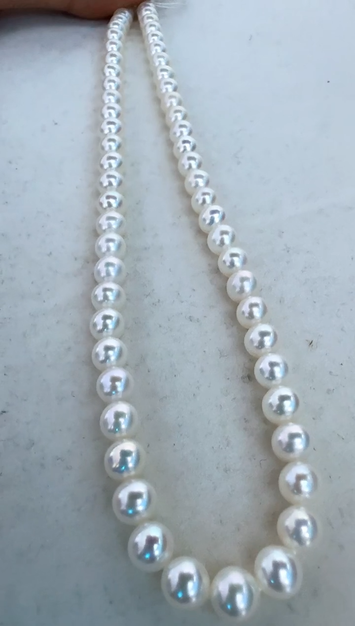 【闪购商品】淡水珍珠颈饰银S925镶嵌新货无核项链7