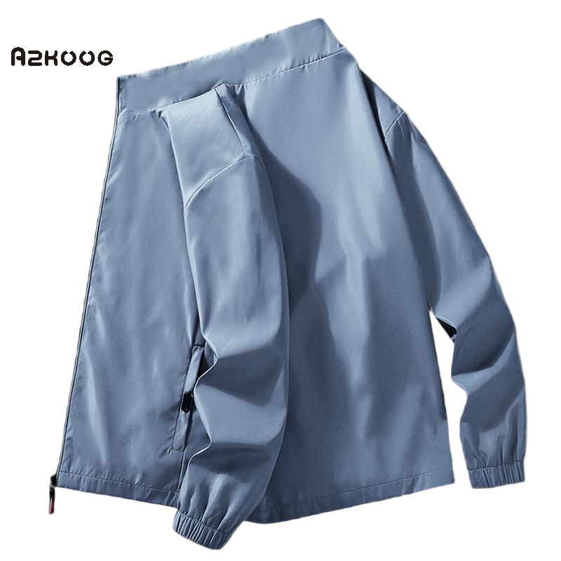 AZKOOG澳之康2025秋冬新款男士帅气立领免烫户外潮流宽松夹克