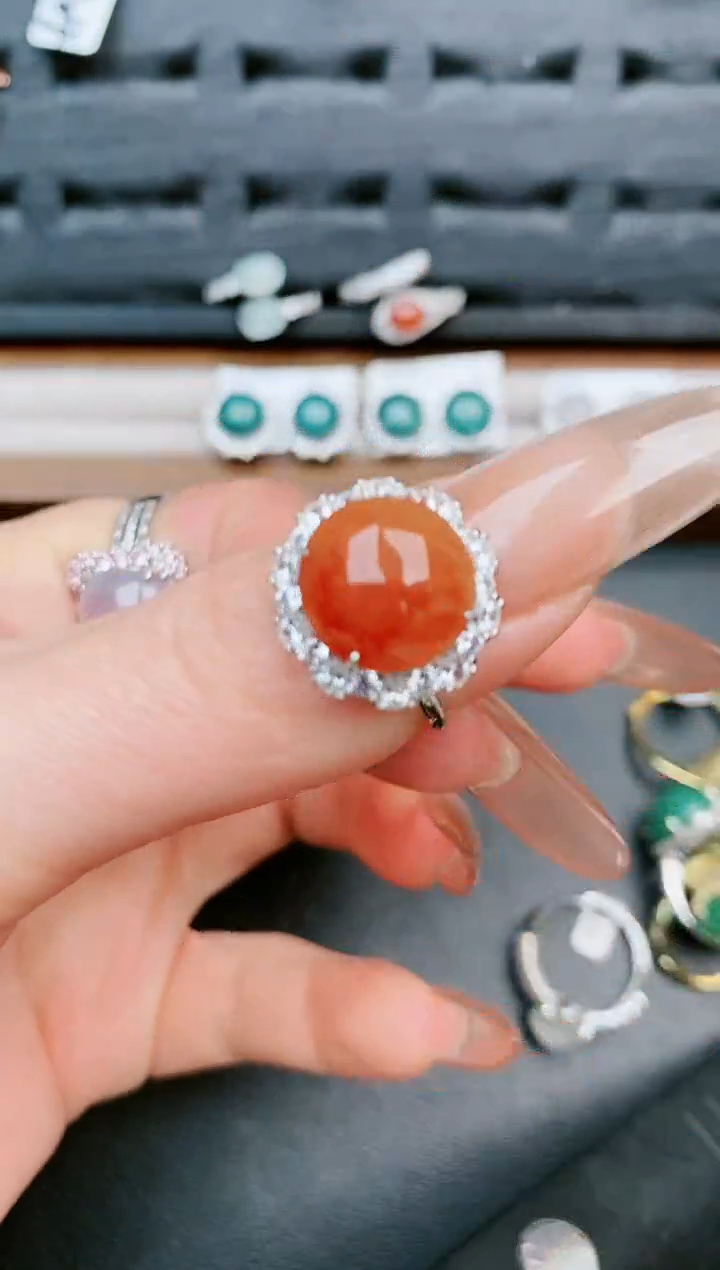 【闪购商品】翡翠戒指银S925镶嵌.....