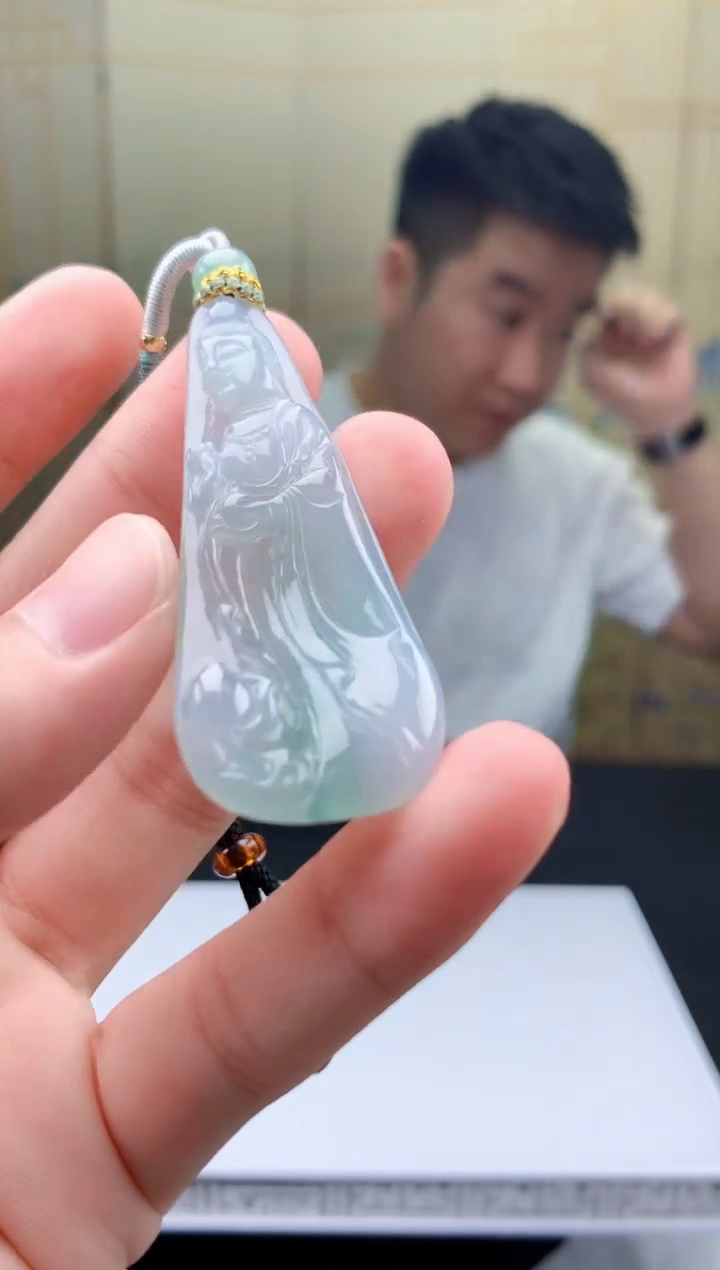 【闪购商品】定制翡翠未镶嵌5028bb-毛货挂件68